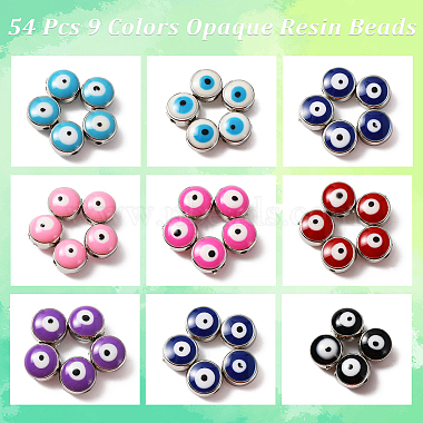 54Pcs 9 Colors Opaque Resin Beads(RESI-NB0001-88)-6