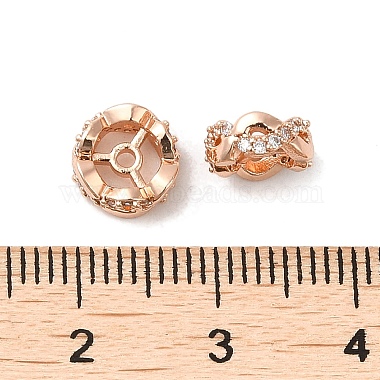 Rack Plating Brass Cubic Zirconia Beads(KK-K349-04RG)-3