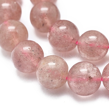 Natura Strawberry Quartz Beads Strands(G-D0001-10-10mm)-3