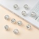 Perles en laiton de strass(RB-A011-12mm-01S)-6