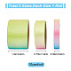 Gorgecraft 30 Yards 3 Styles Rainbow Gradient Polyester Ribbon(OCOR-GF0002-12)-2