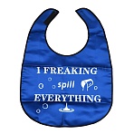 Washable Polyester Canvas Adult Bibs for Eating, Reusable Eating Cloth for Clothing Protector, Dark Blue, 600x457x1mm(AJEW-XCP0003-07)
