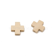 Wood Beads, for Jewelry Making, Cross, BurlyWood, 15x15x4.5mm, Hole: 2mm(WOOD-WH0027-02A)