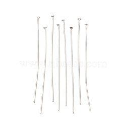 Tarnish Resistant 304 Stainless Steel Flat Head Pins, Stainless Steel Color, 40x0.6mm, 22 Gauge, about 5000pcs/bag, Head: 1mm(STAS-E023-0.6x40mm)