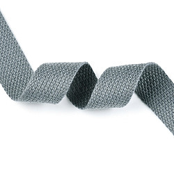 Polycotton Ribbon, Bag Strap Making, Light Grey, 1 inch(25mm)(OCOR-WH0086-84J)