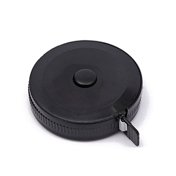 Plastic Retractable Soft Sewing Tape Measures for Cloth Tailor Knitting Craft, Black, 4.7x1.2cm