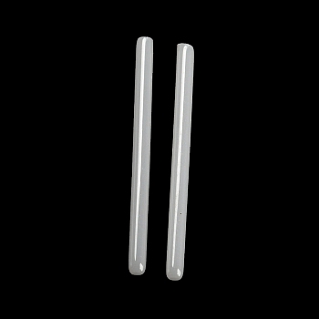 Hypoallergenic Bioceramics Zirconia Ceramic Straight Bar Stud Earrings, Piercing Post Earrings, No Fading and Nickel Free, WhiteSmoke, 11mm, Pin: 0.8mm