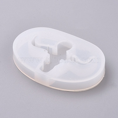 (Clearance Sale)DIY Silicone Molds, Resin Casting Molds, for UV Resin,  Epoxy Resin Pendant Jewelry Making, Muscle Man, White, 36x55.5x8.2mm, Inner