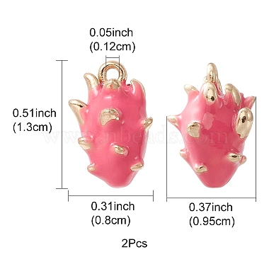 2Pcs Brass Enamel Charms(KK-YW0001-76)-3