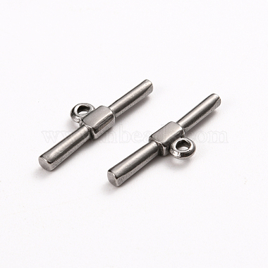 304 Stainless Steel Toggle Clasps Parts(STAS-D142-04C-P)-2