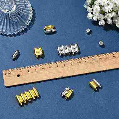 10 Bags Brass Magnetic Clasps with Loops(KK-FS0002-02P)-5