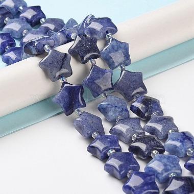Natural Blue Aventurine Beads Strands(G-NH0005-015)-2