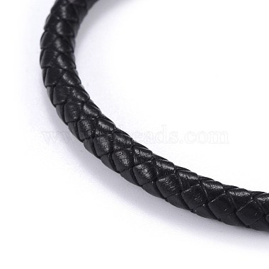 Man's Braided Leather Cord Bracelets(BJEW-JB04255-01)-2