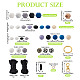 DIY Beaded Keychain Bracelet Making Kit(DIY-TA0004-23)-21
