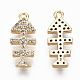 Brass Micro Pave Clear Cubic Zirconia Pendants(RJEW-T063-42G-NF)-2