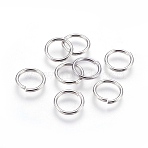 Tarnish Resistant 304 Stainless Steel Saw Cut Open Jump Rings, Round, Stainless Steel Color, 16 Gauge, 12x1.3~1.4mm, Inner Diameter: 9mm, 600pcs/bag(STAS-P212-24P-05)