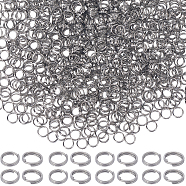 1000Pcs 304 Stainless Steel Split Rings, Double Loops Jump Rings, Stainless Steel Color, 24 Gauge, 5x1mm, Inner Diameter: 3.8mm, Single Wire: 0.5mm(STAS-SC0008-17)