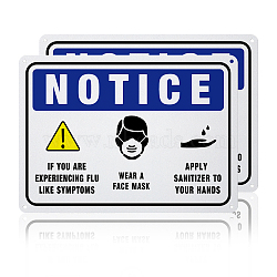 UV Protected & Waterproof Aluminum Warning Signs, Colorful, 250x180x0.85mm, Hole: 4mm(AJEW-GL0001-01A-10)