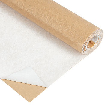 1Pc Self-adhesive Cotton Fabric, DIY Craft Supplies, Rectangle, Beige, 500x972x1mm