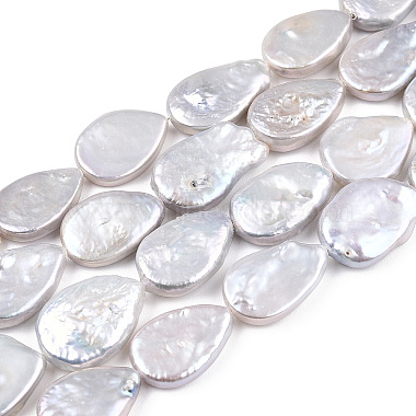 Baroque Natural Nucleated Pearl Keshi Pearl Beads Strands(PEAR-S020-Z01-2)-3