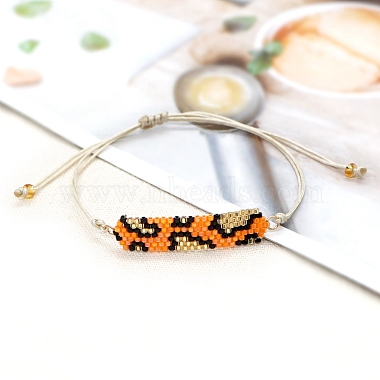 Friendship Leopard Print Loom Pattern Miyuki Seed Beads Bracelets for Women(BJEW-C011-42A)-3