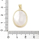 Rack Plating Brass Pave Shell Pendants(KK-Z064-28G-02)-3