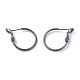 Brass Hoop Earrings(KK-I665-26A-B)-1
