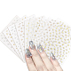 10 Sheet 10 Style Nail Art Stickers Decals(DIY-GL0004-46)-1