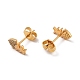 Rack Plating Brass Micro Pave Cubic Zirconia Stud Earrings(EJEW-P221-09G)-2