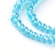 Chapelets de perles en verre galvanoplastique(X-EGLA-R048-2mm-08)-1