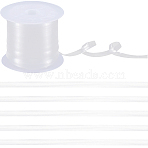 Flat Invisible Stretchy TPU(Thermoplastic Polyurethane) Elastic Strap, Frosted Ribbon with Spool, for DIY Bra Lingerie Swimwear, Clear, 4x0.12mm, 21.87 yards(20m)/roll(EW-GF0001-05A)