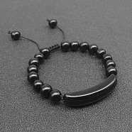 Natural Obsidian Bead Braided Bead Bracelets for Women Men, No Size(LS5537-4)