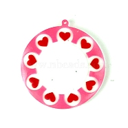 Valentine's Day Silicone Pendant Molds, Resin Casting Molds, for Keychain Clasps Craft Making, Heart Pattern, 89x83x6mm, Hole: 2.5mm, Inner Diameter: 80x87mm(DIY-J009-08B)