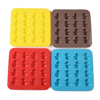 Square with Duck DIY Food Grade Silicone Mold, Cake Molds (Random Color is not Necessarily The Color of the Picture), Random Color, 175x175x14mm, Inner Diameter: 30x28mm