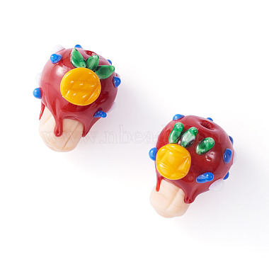 2Pcs Handmade Lampwork Bumpy Beads(LAMP-TA0002-51B)-2