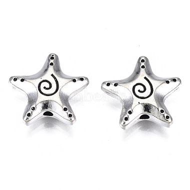 Antique Silver Starfish Alloy Beads