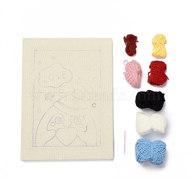 Penguin Punch Embroidery Supplies Kit(DIY-H155-11)-2