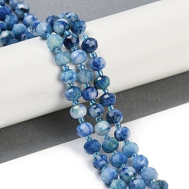 Natural Dyed White Jade Beads Strands(G-H057-A22-03)-2