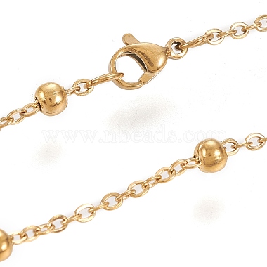 304 Stainless Steel Cable Chain Necklaces(X-NJEW-M183-5G)-3