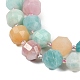 brins de perles naturelles d'amazonite(G-O201B-149H)-3