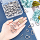 Unicraftale 60Pcs 5 Style 304 Stainless Steel Wire Guardian and Protectors(STAS-UN0023-79)-3