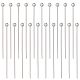25 Pairs 925 Sterling Silver Ball Head Pins(STER-BBC0001-52)-1