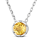 TINYSAND Rhodium Plated 925 Sterling Silver Rhinestone Pendant Necklace(TS-N395-CY)-1