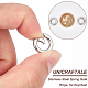unicraftale 4pcs anneaux de porte à ressort en acier inoxydable lisses 304(STAS-UN0041-72)-4