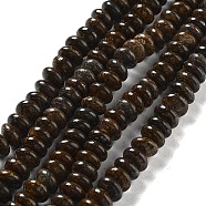 Natural Bronzite Beads Strands, Rondelle, 8~9x5~5.5mm, Hole: 1.2mm, about 78~80pcs/strand, 15.31~15.47 inch(38.9~39.3cm)(G-G084-C13-01)