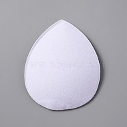 EVA Cloth Teardrop Fascinator Hat Base for Millinery, White, 127x100x5mm(AJEW-WH0298-01E)