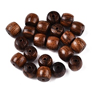 Natural Wood Beads, Undyedm, Column, Coconut Brown, 8x7mm, Hole: 1.8mm, 1650pcs/500g(WOOD-N016-49)