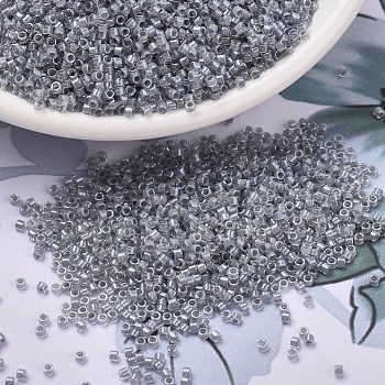 MIYUKI Delica Beads, Cylinder, Japanese Seed Beads, 11/0, (DB2392) Inside Dyed Pewter, 1.3x1.6mm, Hole: 0.8mm, about 20000pcs/bag, 100g/bag