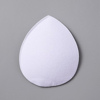 EVA Cloth Teardrop Fascinator Hat Base for Millinery, White, 127x100x5mm