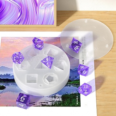 DIY Polyhedral Game Dice Silicone Molds(PW-WG25879-01)-4